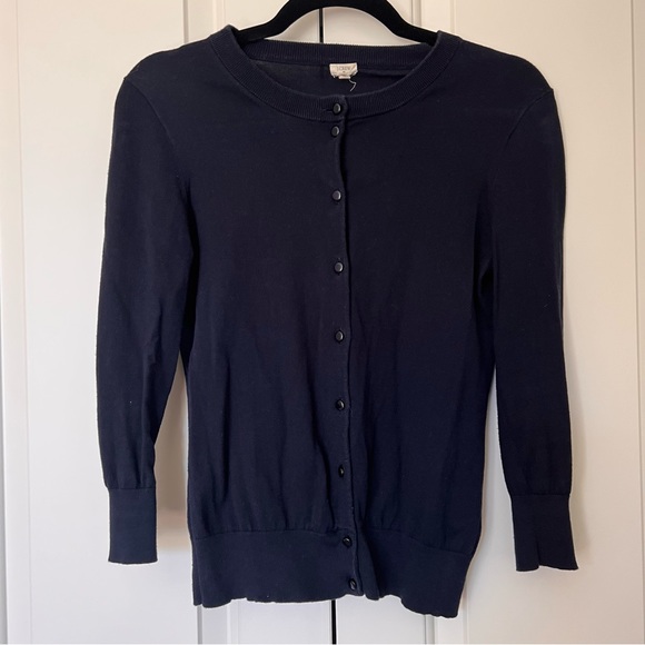 J. Crew Sweaters - J.Crew Navy Cardigan S